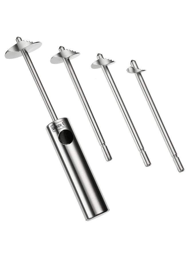 Lurch Germany Twister Stainless Steel Vegetable Drill | Fruit Corer And Veggie Spiralizer Ergonomic Handle With 4 Sizes for Coring and Hollowing out Zucchini, Potatoes, Carrot, Apple - Image 1